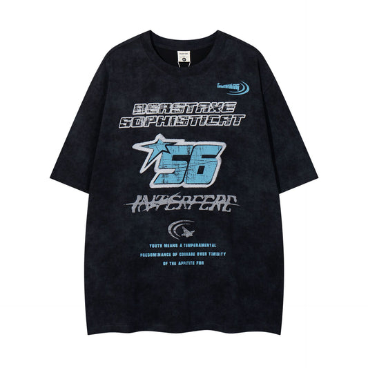 60s Style T Shirts 5 Summer Vintage Washed Old Short Sleeve T-Shirts