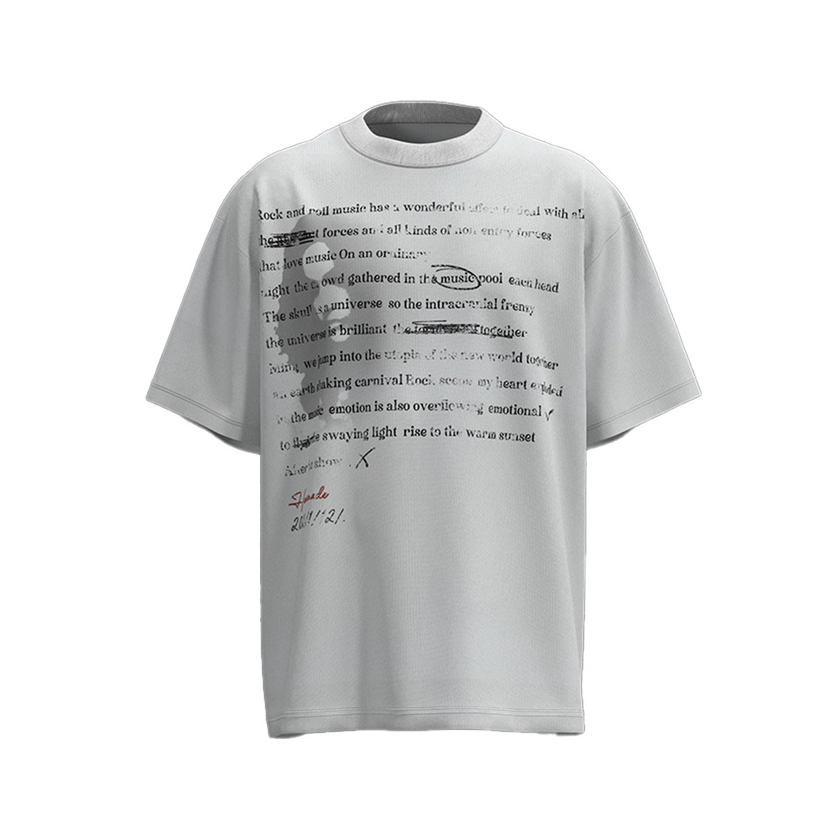 Hustle vintage summer hip hop character print t-shirt