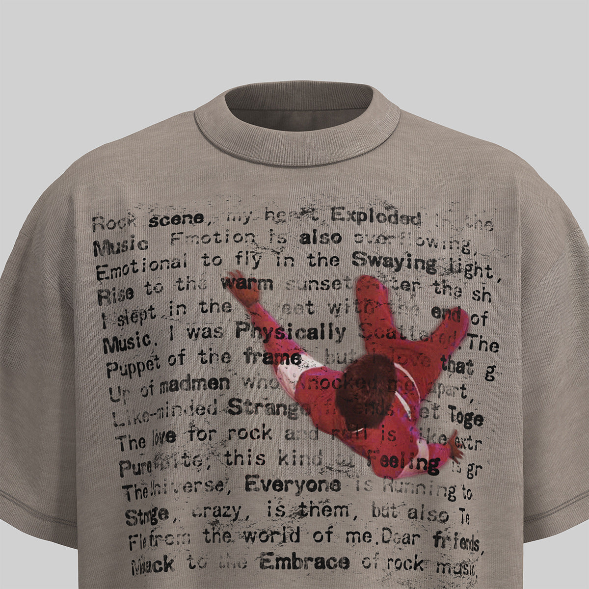 Hip Hop Clothing Summer Hip Hop Character Print T-Shirt