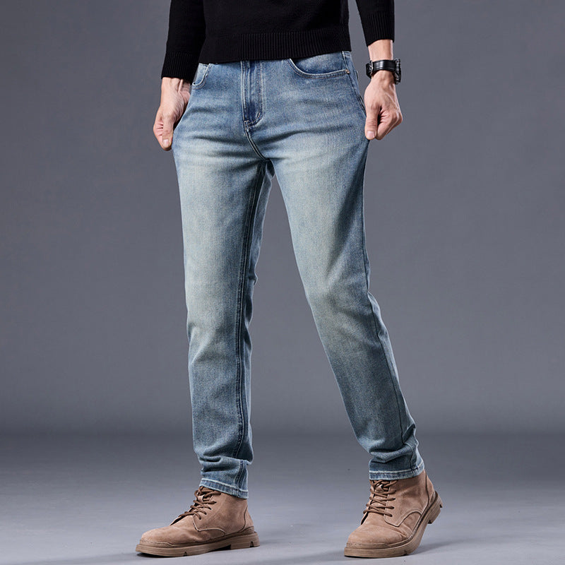 1990 Fashion Jeans Autumn Casual Retro Jeans Men's Loose Straight Pants