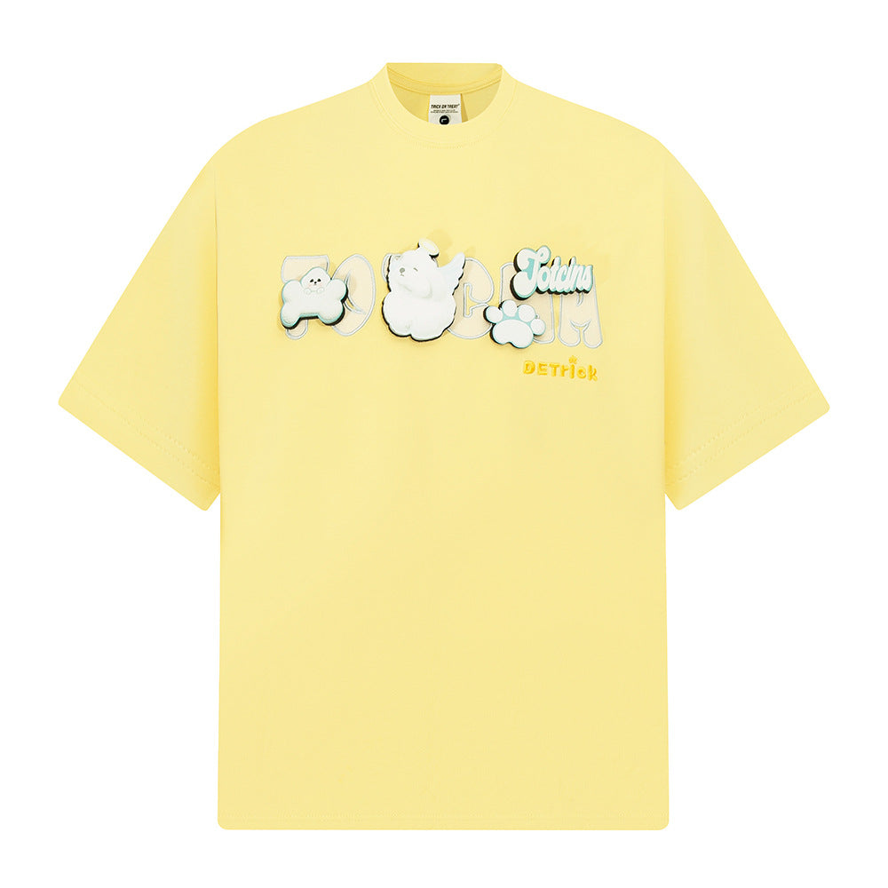 Nostalgia T Shirts Vintage Short Sleeve T-Shirt Crew Neck Top