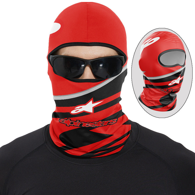 Cycling Windproof Hood Ice Silk Headgear Summer Full Face Sunscreen Windproof