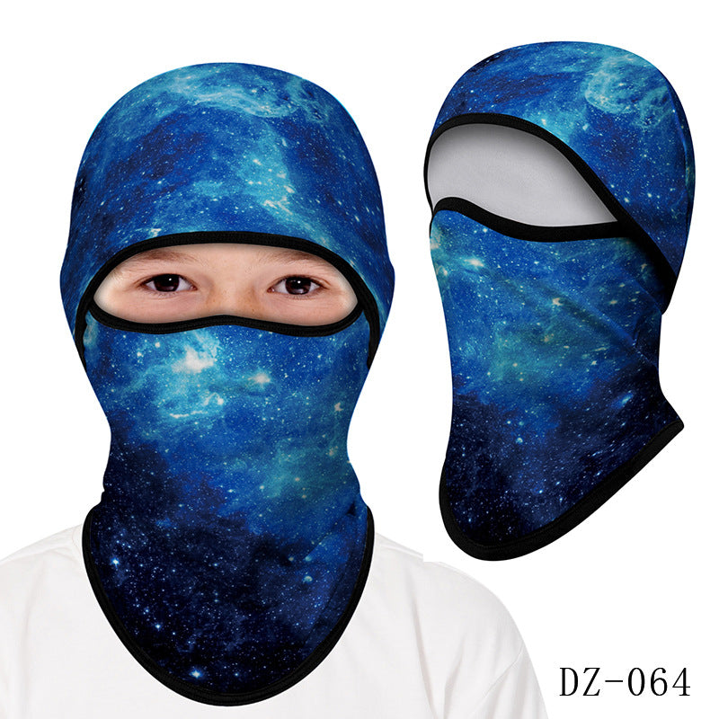 Cycling Windproof Hood Kids Mask Mountaineering Camping Beach Sun Protection