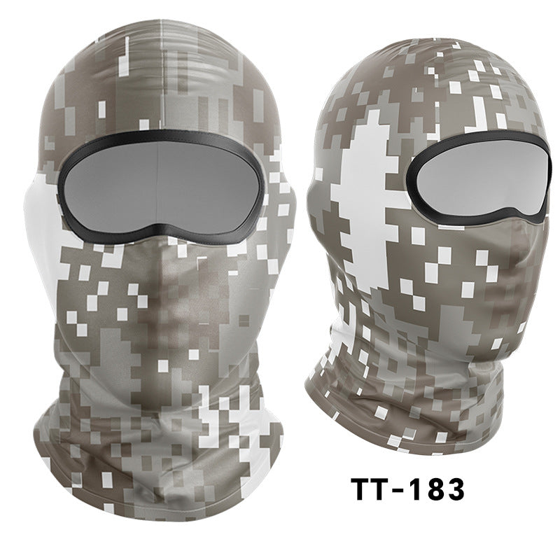 Cycling Windproof Hood Dust and Sun Protection Summer Camouflage Mask