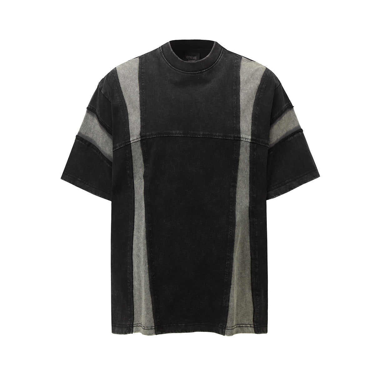 Hip hop shirt washed t-shirt short sleeve