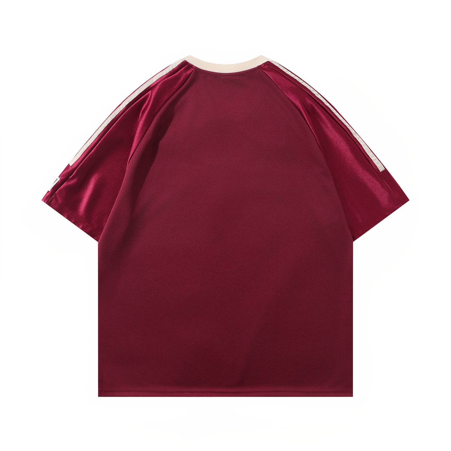 Retro Style Shirt For Men Summer V-Neck Sweatshirt Embroidered Short Sleeve T-Shirt
