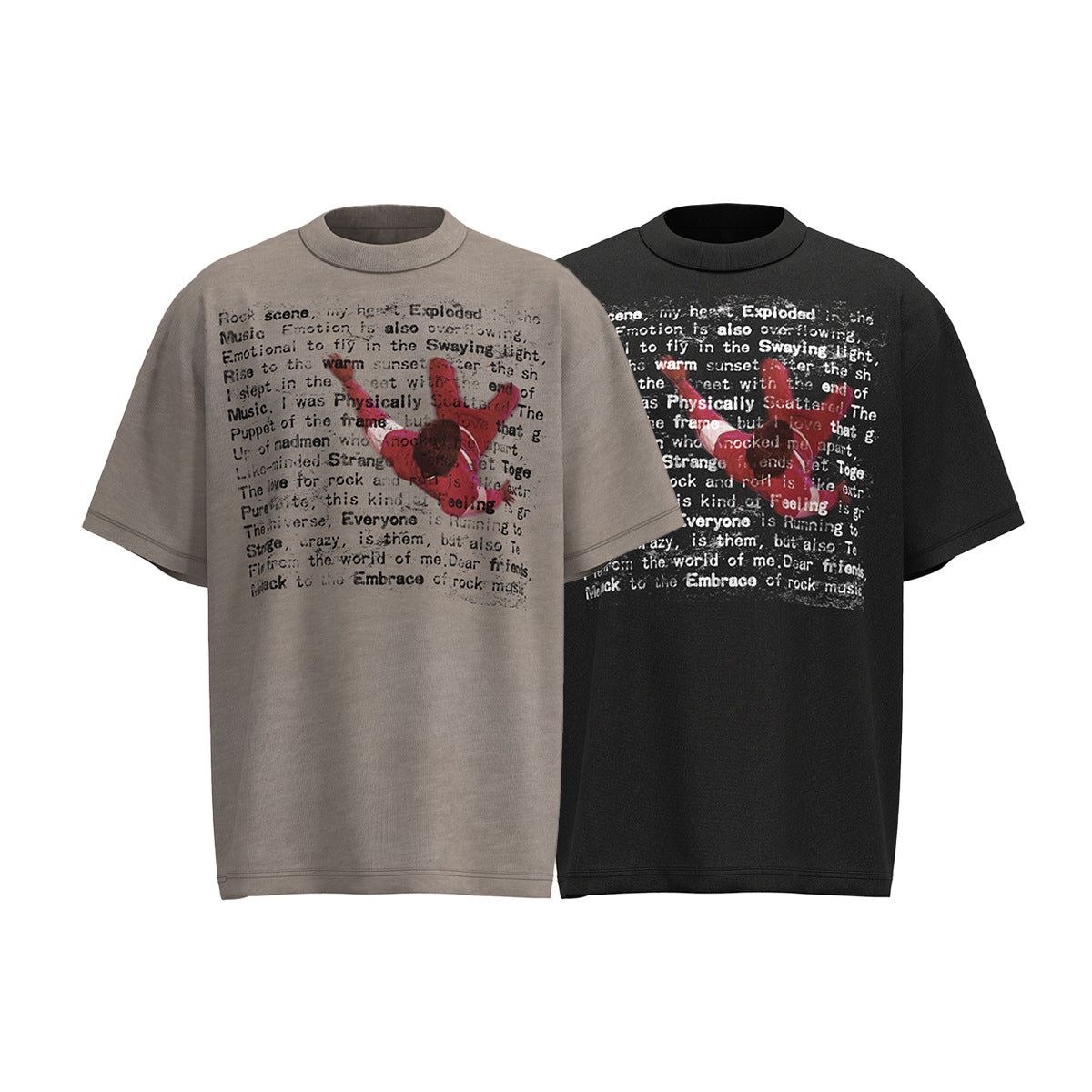 Hip Hop Clothing Summer Hip Hop Character Print T-Shirt