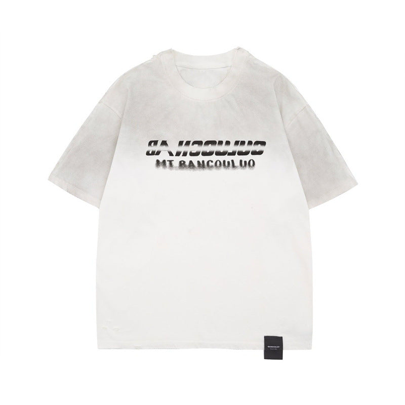 US drip outfits Summer Vintage Casual Loose Short Sleeve T-Shirts