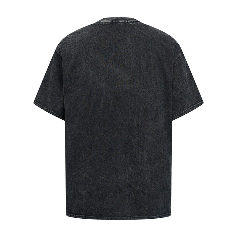 Hip hop shirt summer hip hop skull print t-shirt short sleeve
