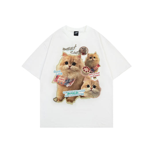 Vintage tarz t shirt vintage short sleeve t-shirt summer loose casual top