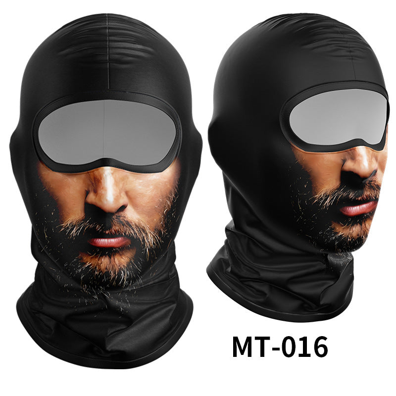 Cycling Windproof Hood Sunscreen Windproof Ice Silk Mask Men's and Women's Full Face