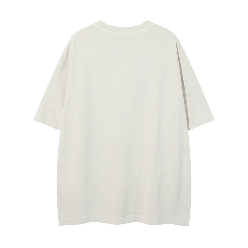 US drip outfits Summer Vintage Pattern Casual Loose Short Sleeve T-Shirts
