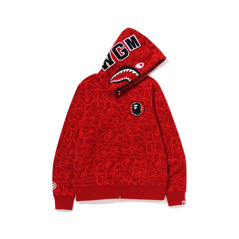 Ape Hoodie Autumn/Winter Camouflage Shark Hooded Cardigan Sweater Jacket