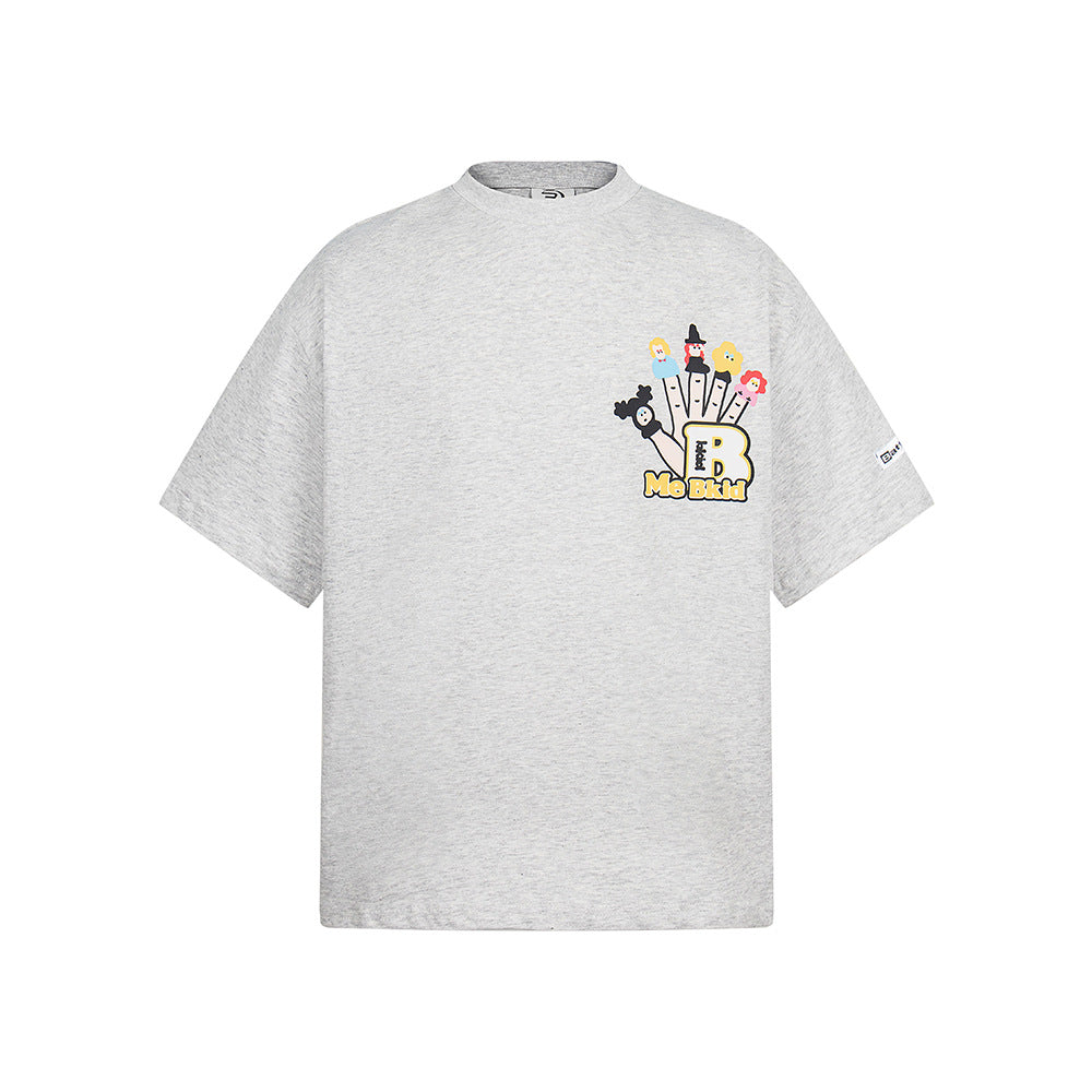 T shirt vintage usa loose round neck short sleeve t-shirt
