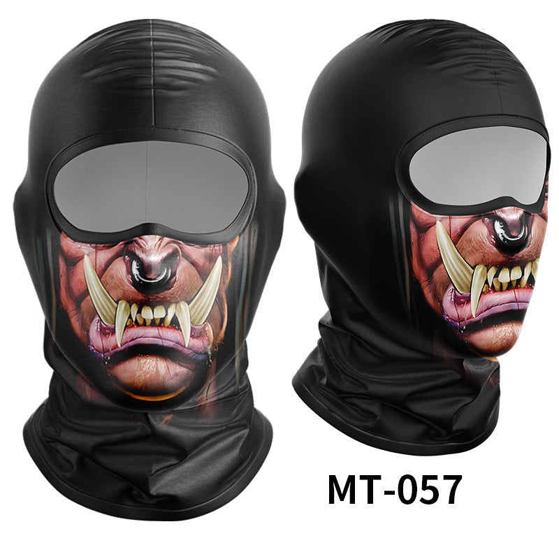 Cycling Windproof Hood Breathable Sunscreen Men's and Women's Ice Silk Fabric