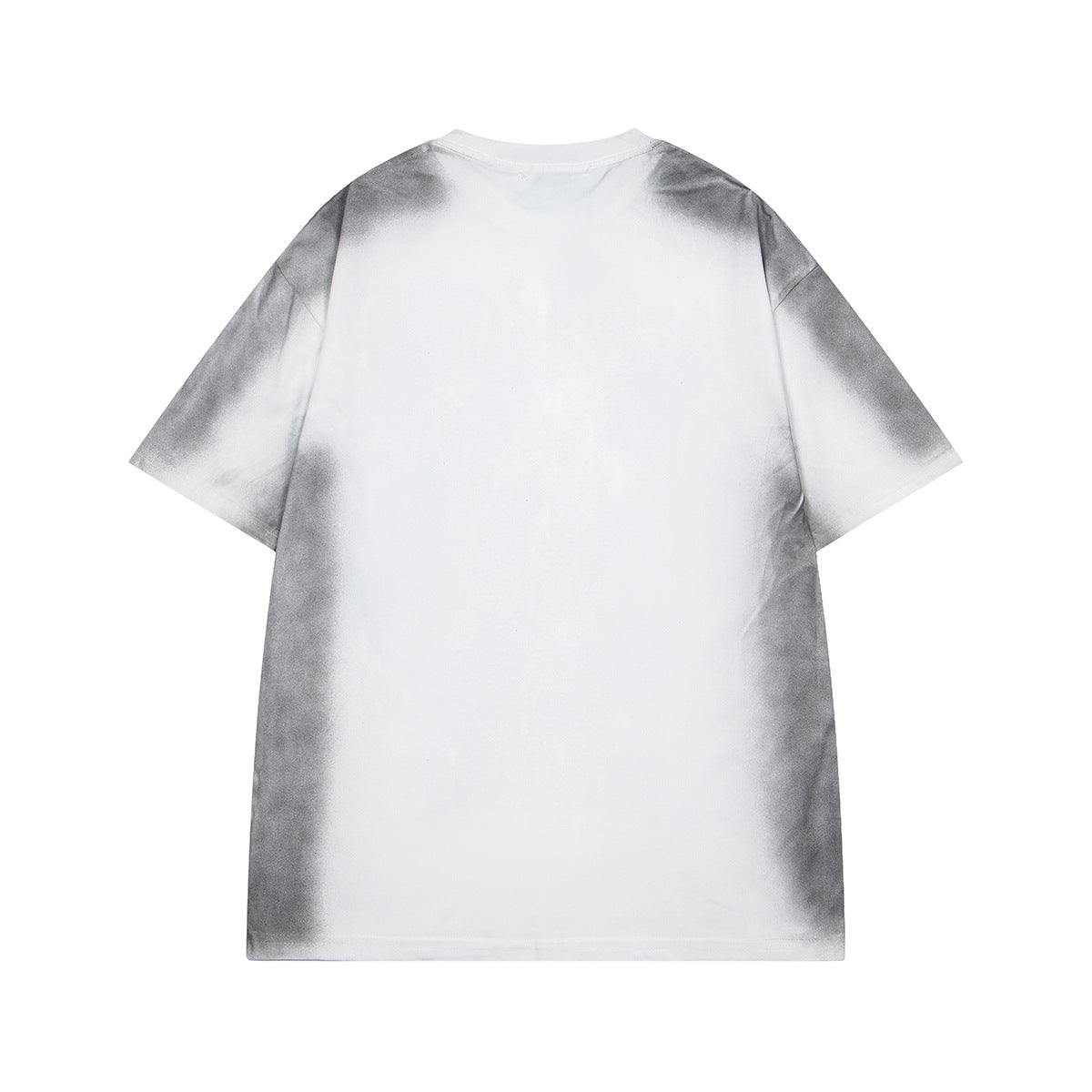Retro Style Shirt For Men Summer Hip Hop Washed Dark Figure T-Shirt Short Sleeve
