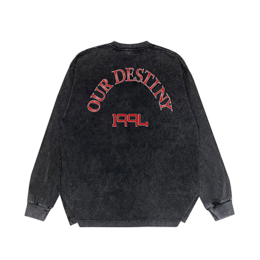 Amiri Long Sleeve Shirt Vintage T Shirt Washed and Worn Vintage Long Sleeve T-shirt