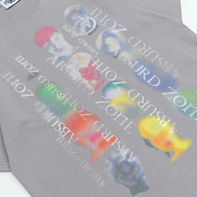 Camisetas streetwear summer vintage avatar print casual loose short sleeve T-Shirt