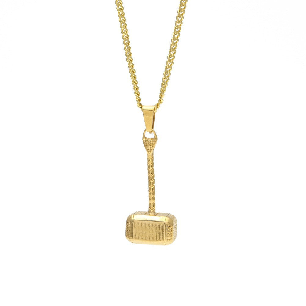 Jewelry Hip Hop Necklace Boxing Gloves Helmet Jersey Axe Hammer Pendant Necklace