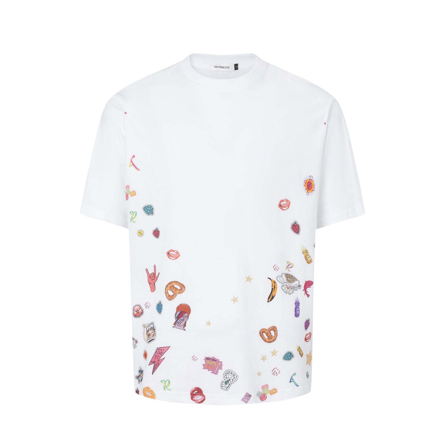 Unisex T-shirts Summer Creative Men's Loose Short Sleeve T-Shirt