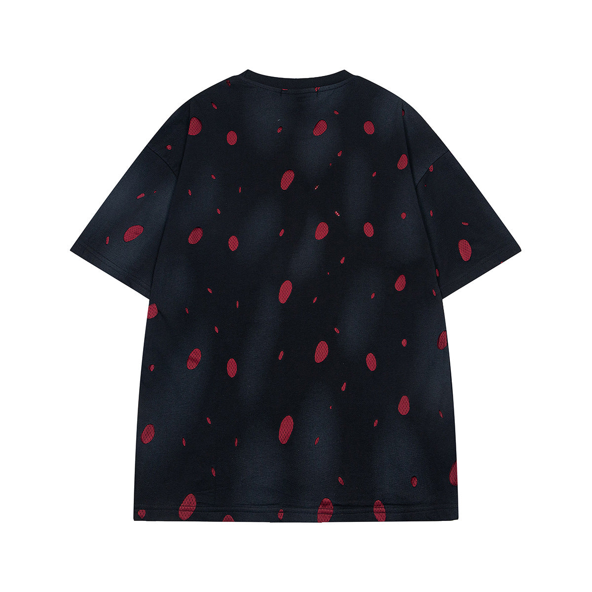 Retro Style Shirt For Men Summer Vintage Ripped Short Sleeve T-Shirt