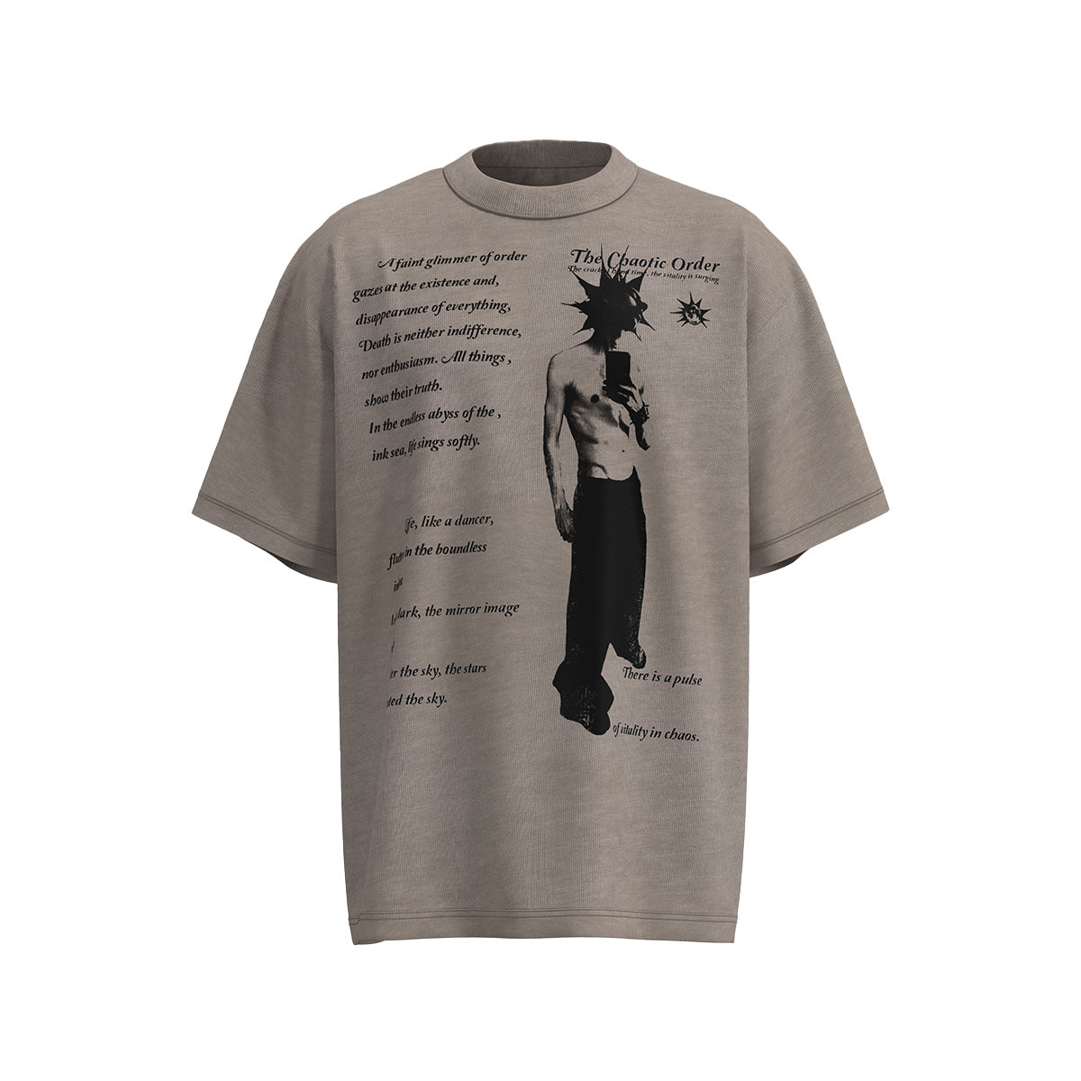 Hustle vintage summer hip hop character print t-shirt