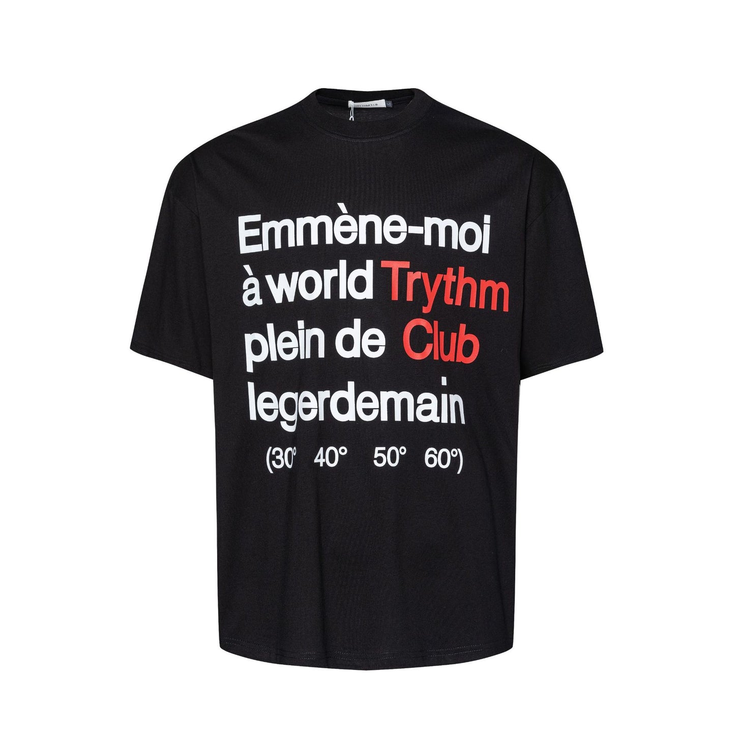 Unisex T-shirts Summer English Small Neck Men's Loose Short Sleeve T-Shirt