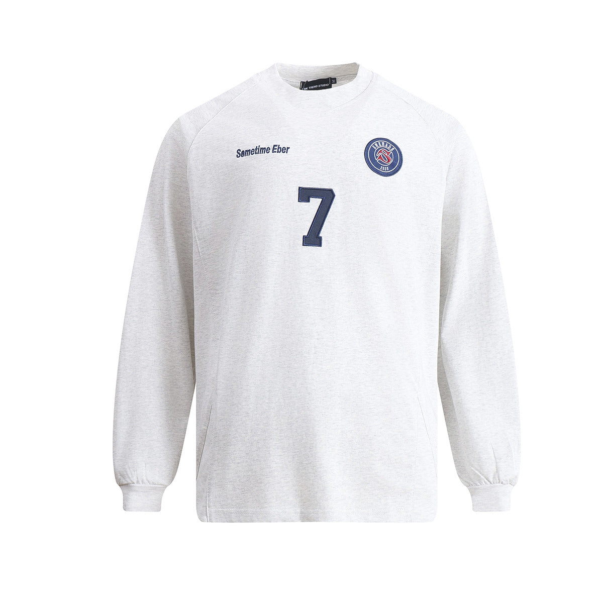 Unisex long-sleeved shirt autum patch embroider