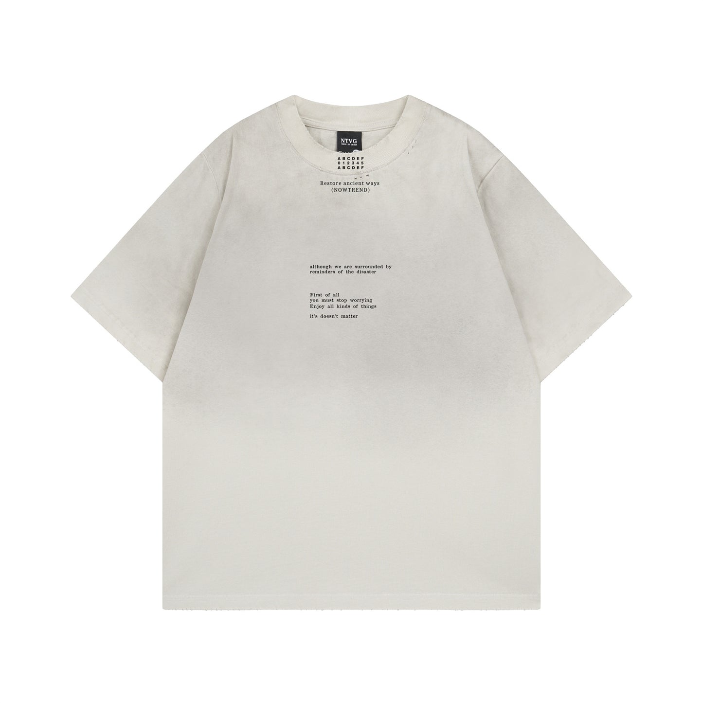 Nyc T Shirt Vintage Short Sleeve T-Shirt Hip Hop Loose T-Shirt