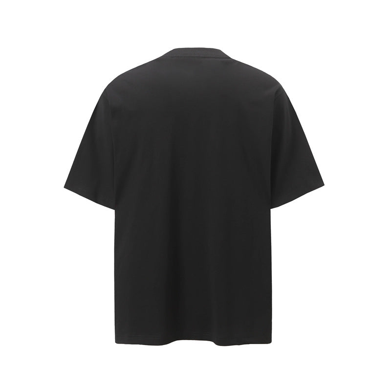Camisas Retros Summer Short Sleeve Casual Cotton T-Shirt