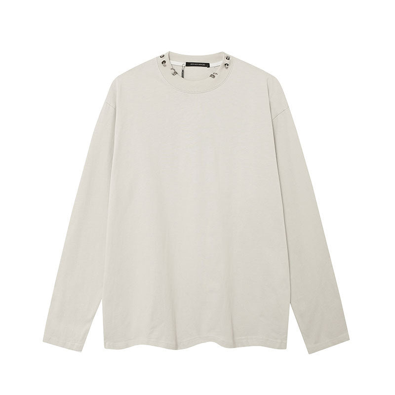 Marcas De Streetwear Ripped Long Sleeve T-Shirt Cleanfit Loose Casual Top