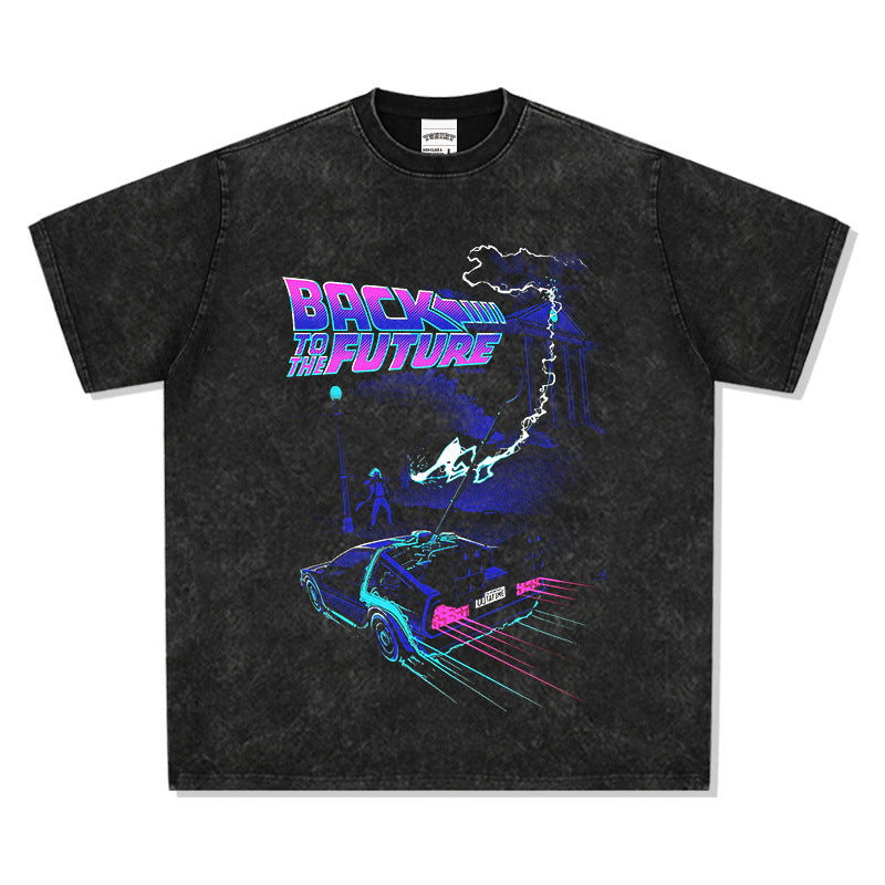 COOL t rapper VINTAGE BACK TO THE FUTURE print shirt