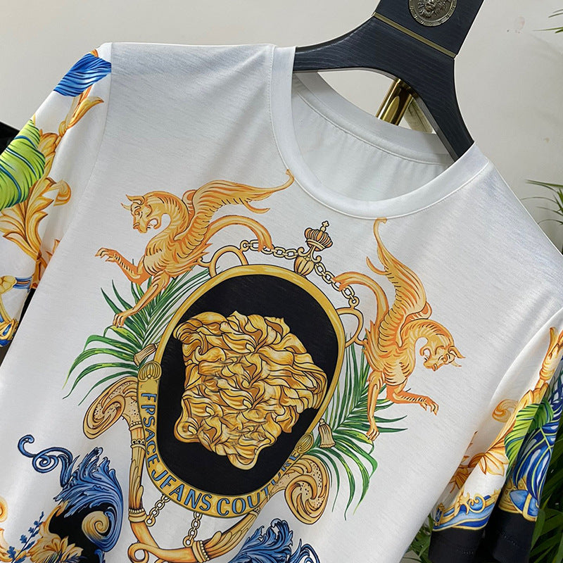 East Coast Shirts Spring/Summer Digital Print Casual Men's Short Sleeve T-Shirt
