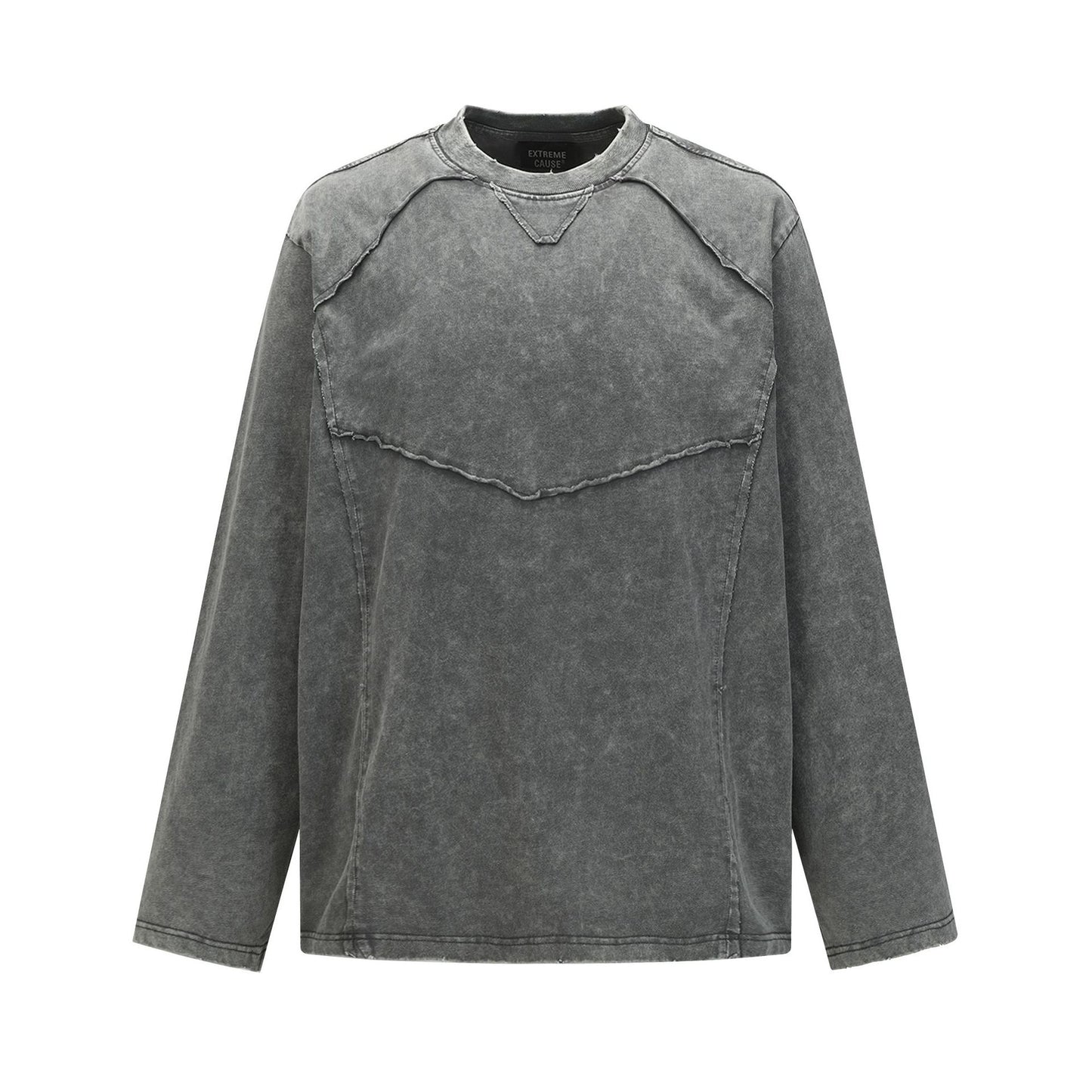 Unisex long-sleeved shirt autumretro round neck