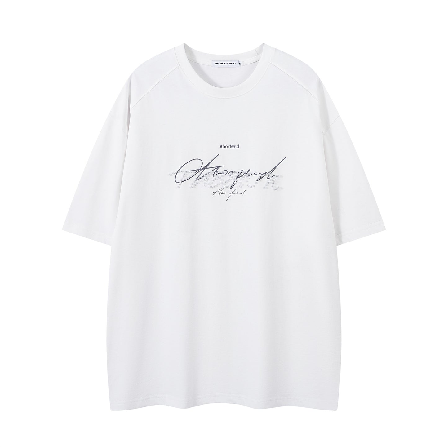 Distorted vintage short-sleeved t-shirt summer loose casual top
