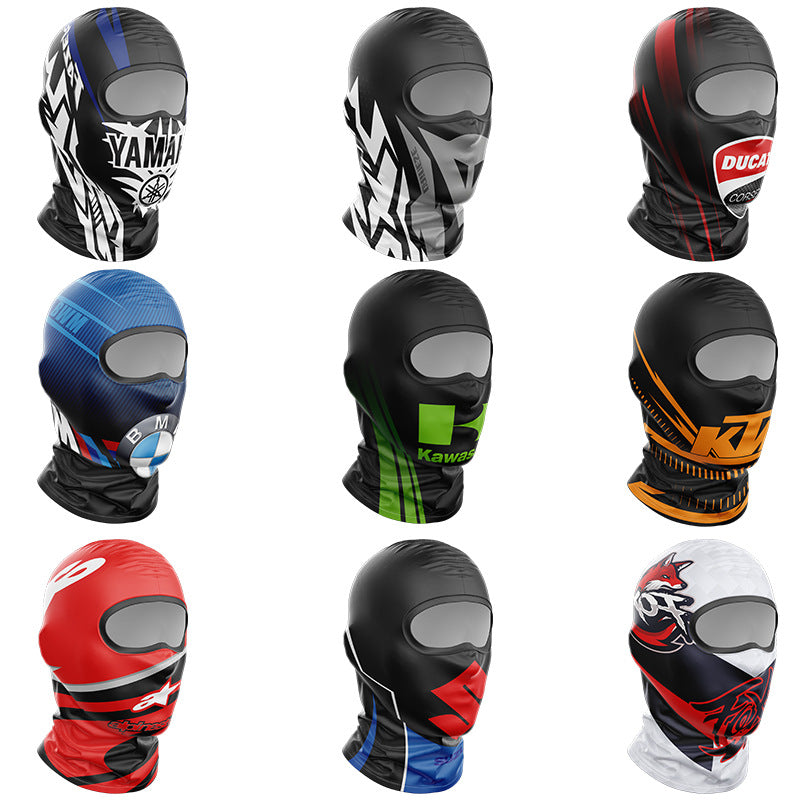 Cycling Windproof Hood Sunscreen Windproof Full Face Ice Silk Mask