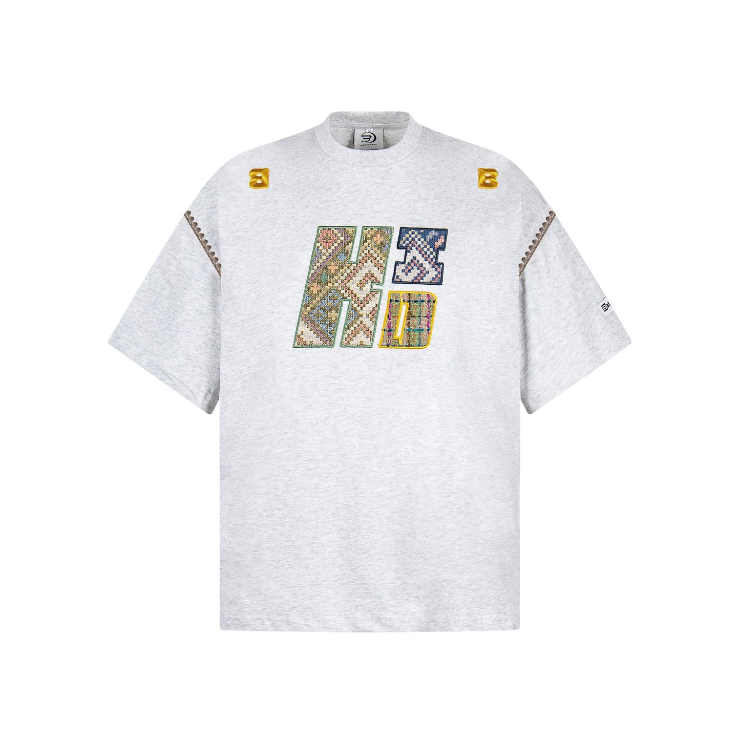 Hip Hop Clothes New York Embroidered Printed Short Sleeve T-Shirt Summer Loose Casual Top