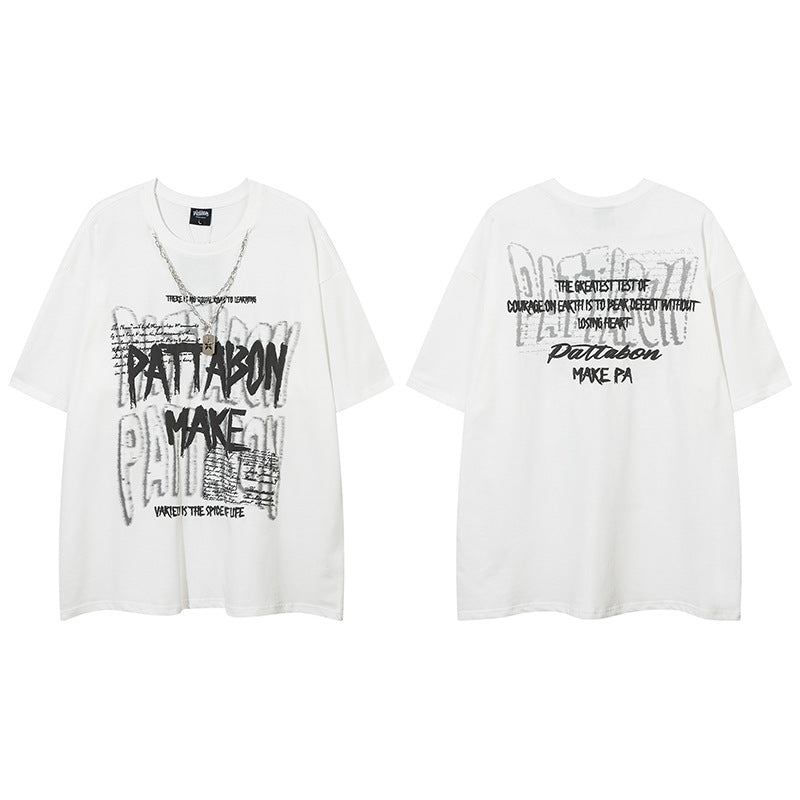 Hip Hop Clothes New York Short Sleeve T-Shirt Loose Oversize Top