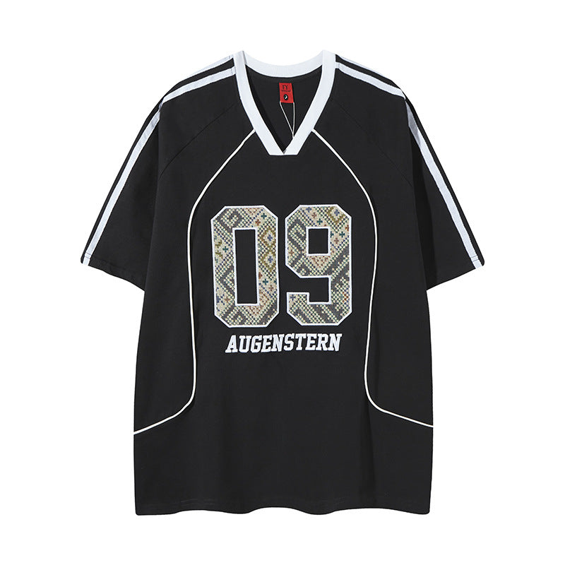 New York Hip Hop Style Embroidered Loose T-Shirt