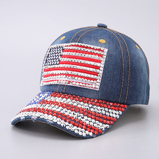 Vintage Usa Cap Pentagram Dot Diamond Cap