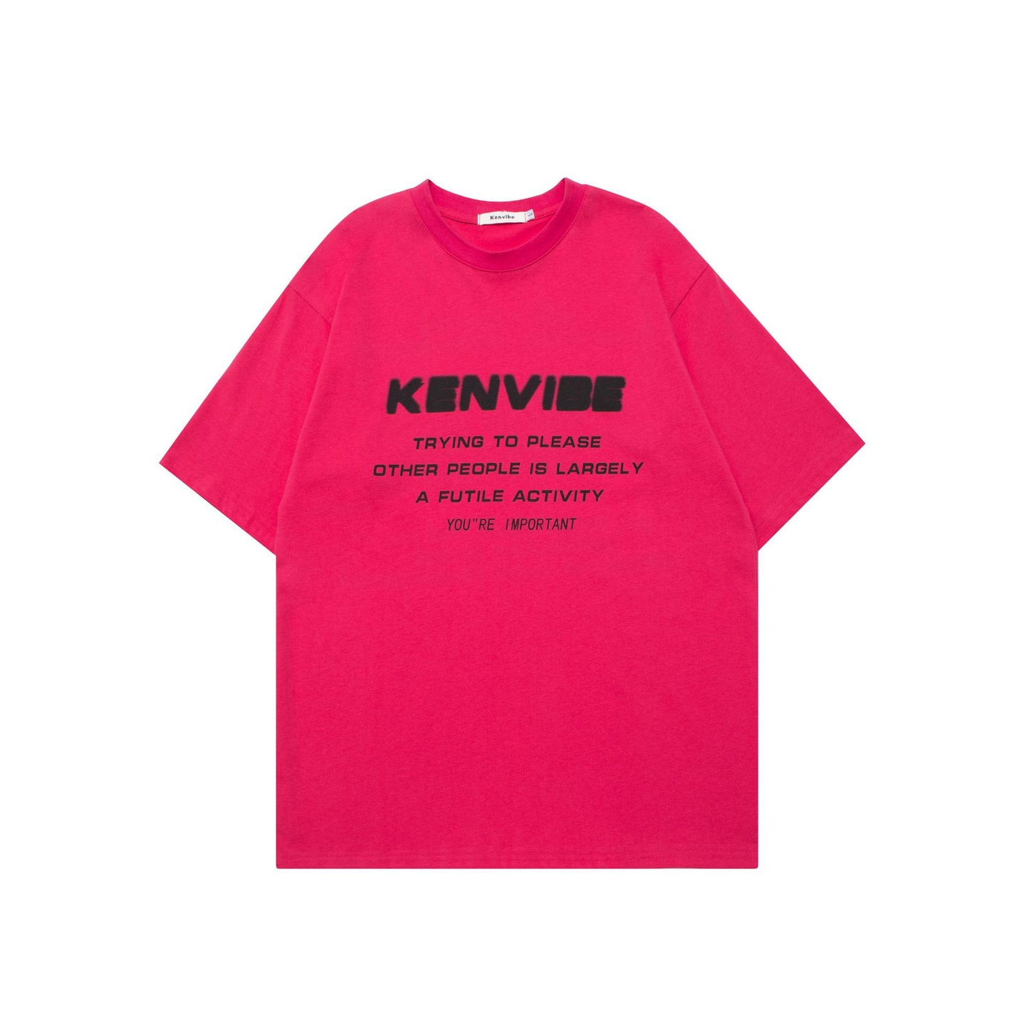 Vintage Tišö Rt Summer Vintage English Alphabet Short Sleeve T-Shirt