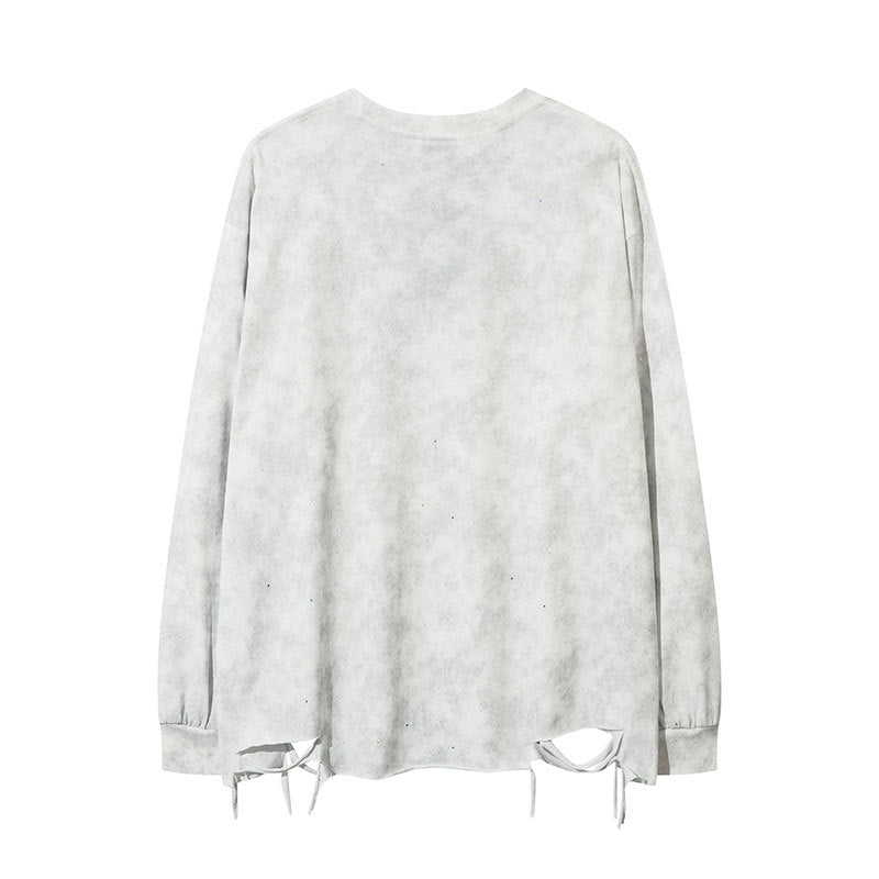 Marcas De Streetwear Gypsy Hot Diamond Loose Long Sleeve T-Shirt
