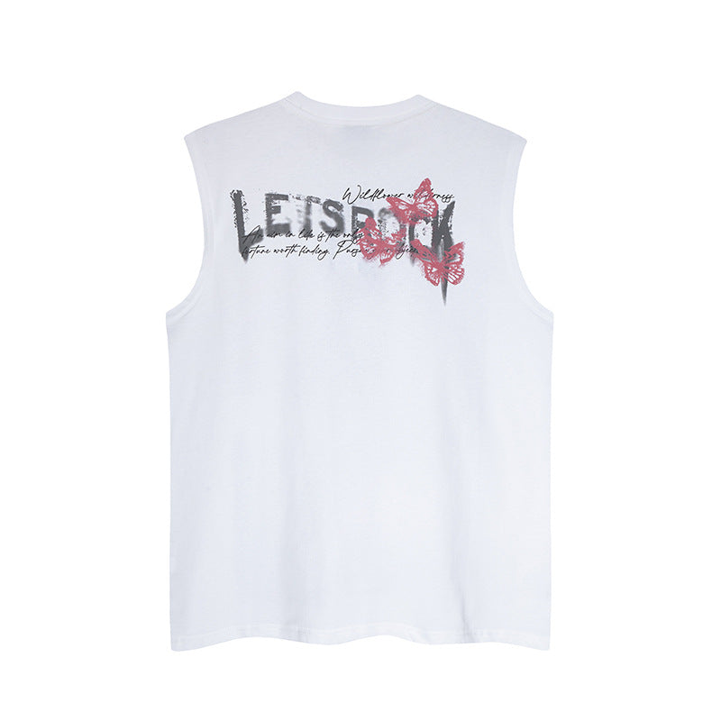 Casual Street Wear Vintage Sleeveless T-Shirt