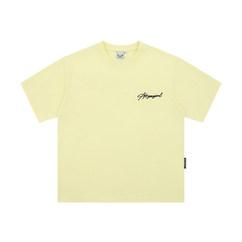 Camisas Retros Embroidered Short Sleeve Loose T-Shirt