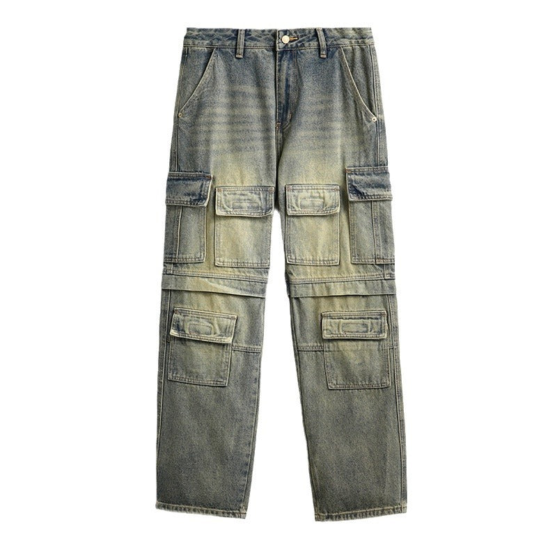 1990 Fashion Jeans Retro Loose Straight Jeans Trousers