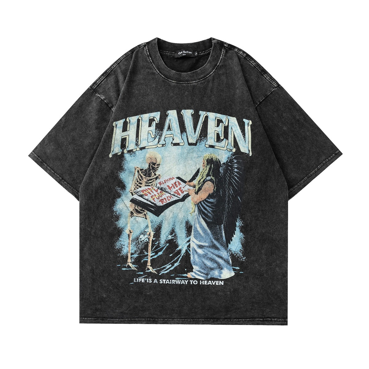 Remeras rock nacional summer hip hop wash t-shirt short sleeve skull print