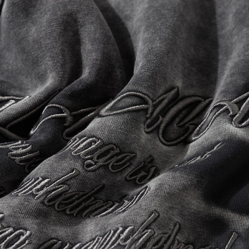 Streetwear Hoodie Winter Vintage Washed Old Hooded Sweater Loose Cardigan Jacket