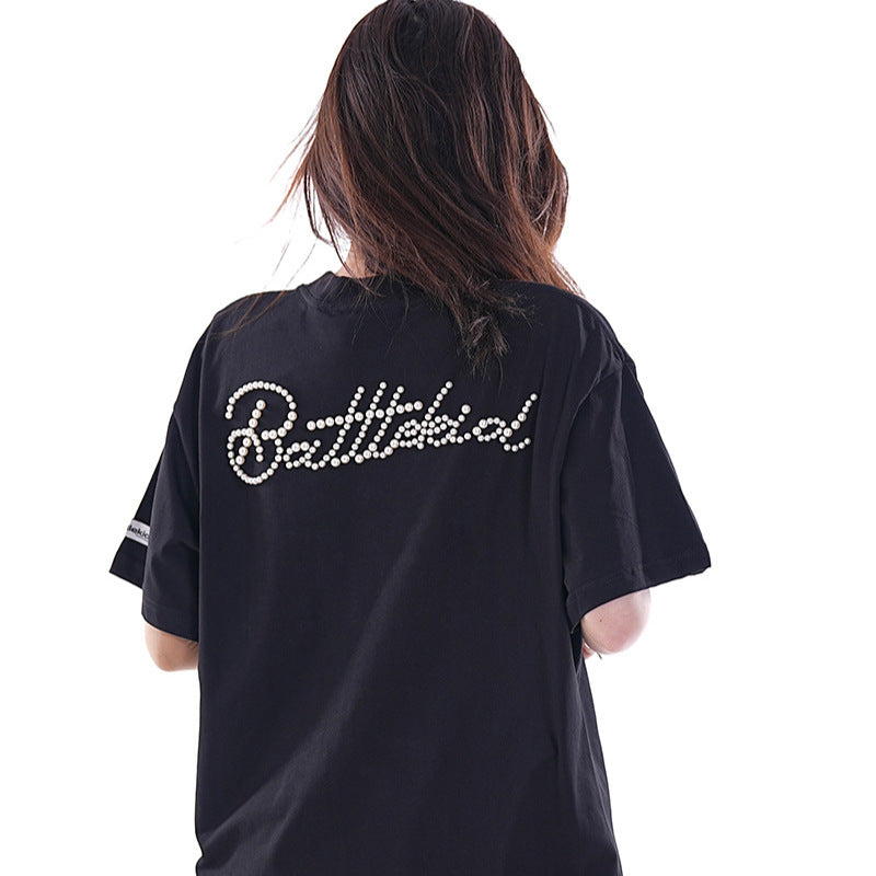 Marcas De Streetwear Vintage Alphabet Short Sleeve T-Shirt Summer Top