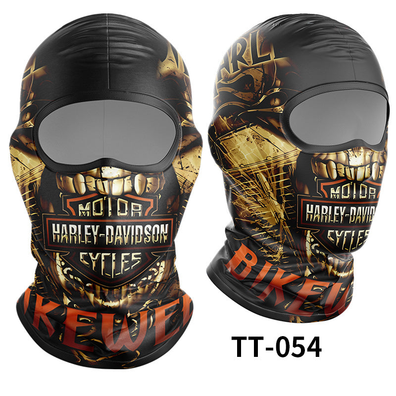Cycling Windproof Hood Ice Silk Headgear Men's Lined Cap