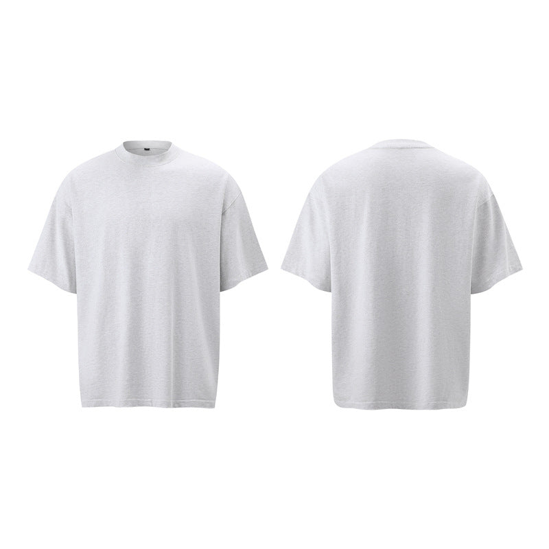Stone Wash T shirt Old Wash T-shirt Short Sleeve Loose oversize